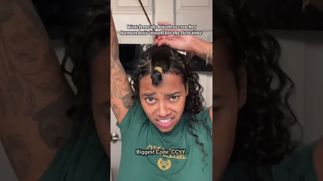 Extension Where?!😍Seamless Feather Crochet Human Hair Install | Blend 4c Natural Hair Ft.ULAHAIR