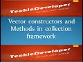 21. Vector constructors in collection framework and  capacity  and ensureCapacity method in vector