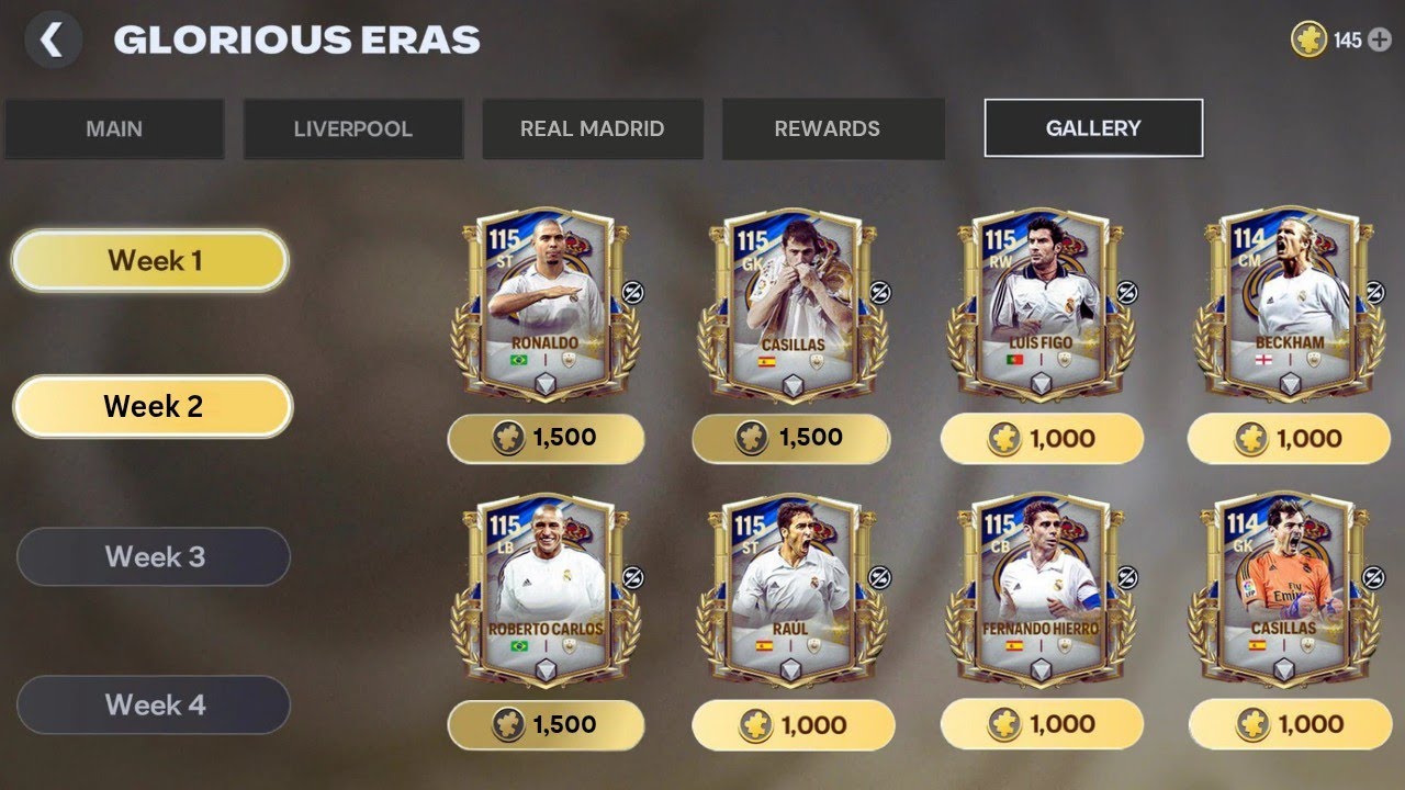 Официальные иконы второй недели Glorious Era и лучшие предложения «Чёрной пятницы» | Fc Mobile