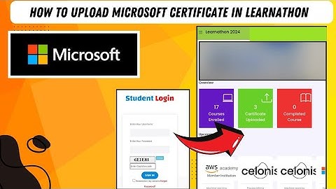 How to upload microsoft certificate to learnathon website 2024