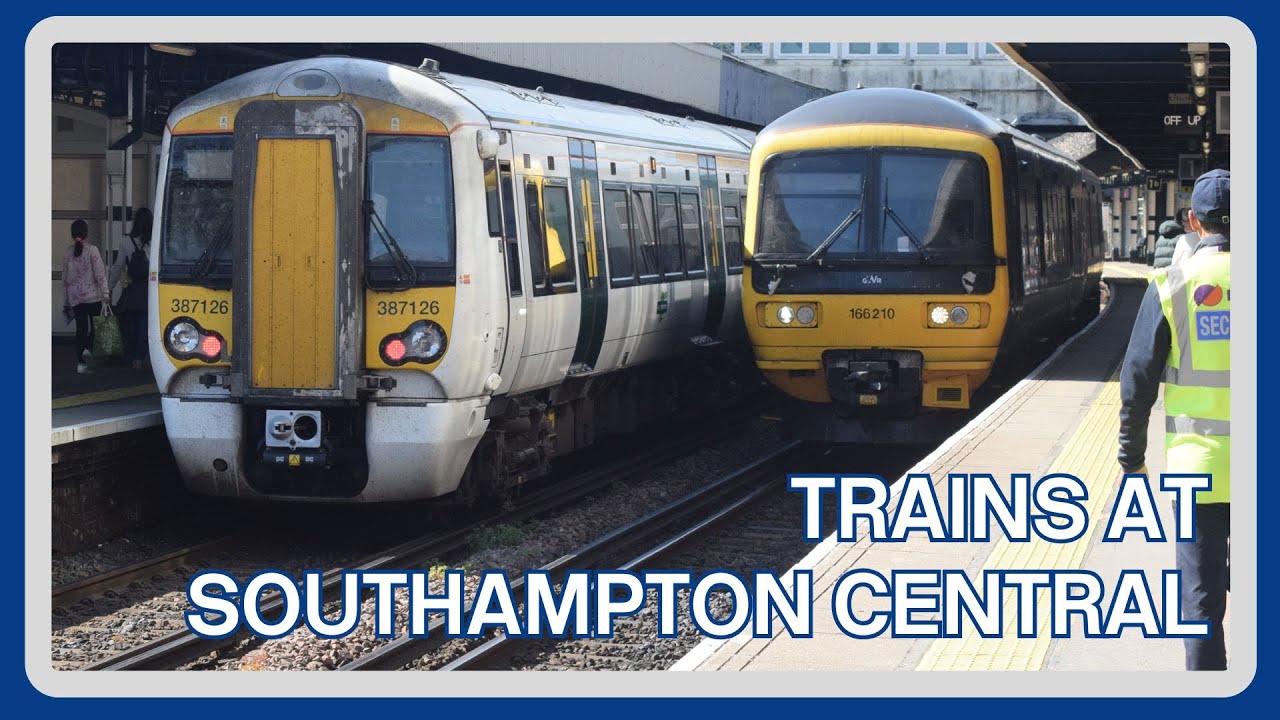Trains at SOUTHAMPTON CENTRAL - 07/04/2025