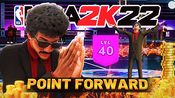 A LEVEL 40 POINT FORWARD BUILD in the STAGE is GAMEBREAKING (nba 2k22)
