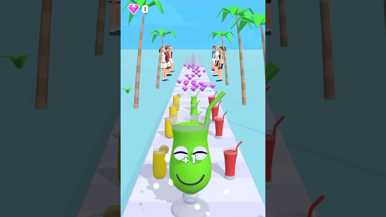 Juice Run! Relaxing sounds - Satisfying Video Gameplay