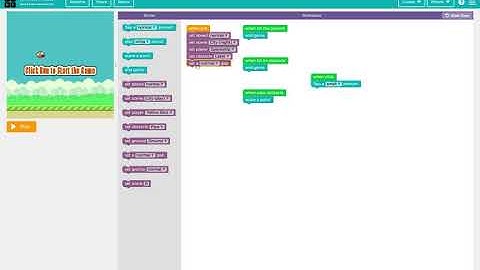 How to make game flappy using code.org