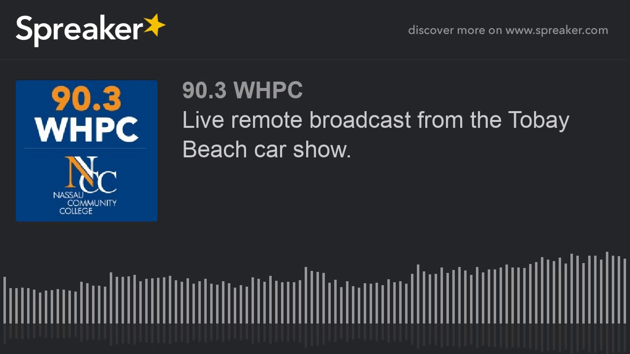 Live remote broadcast from the Tobay Beach car show.