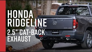 2021 Honda Ridgeline Mbrp 25 Cat-Back Dual Rear Exit Exhaust