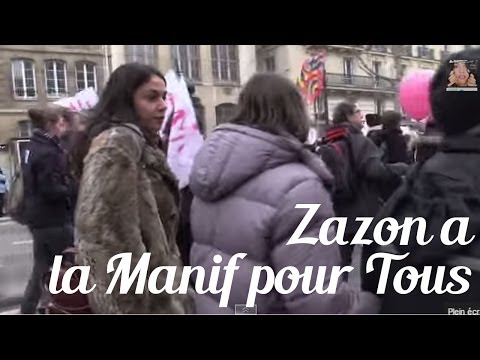 Zazon à la Manifestation pour Tous