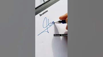 Ibrahim Muslims Boys Name Signature Shorts Short Signature Calligraphy Tiktok Fyp Ibrahim 