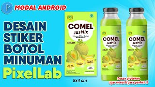 Tutorial PixelLab LENGKAP   Desain Stiker Botol Minuman Melon di Android screenshot 4