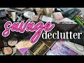 Savage Declutter Of Full Makeup Collection | 70% Gone