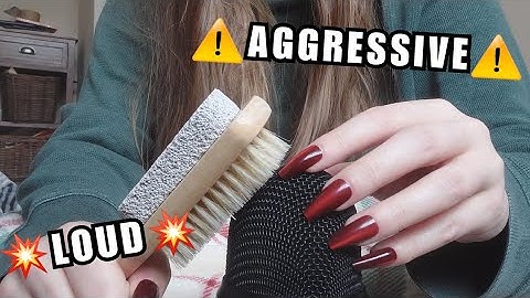 Loud Fast and Aggressive Tapping, Scratching + Mic Triggers ASMR