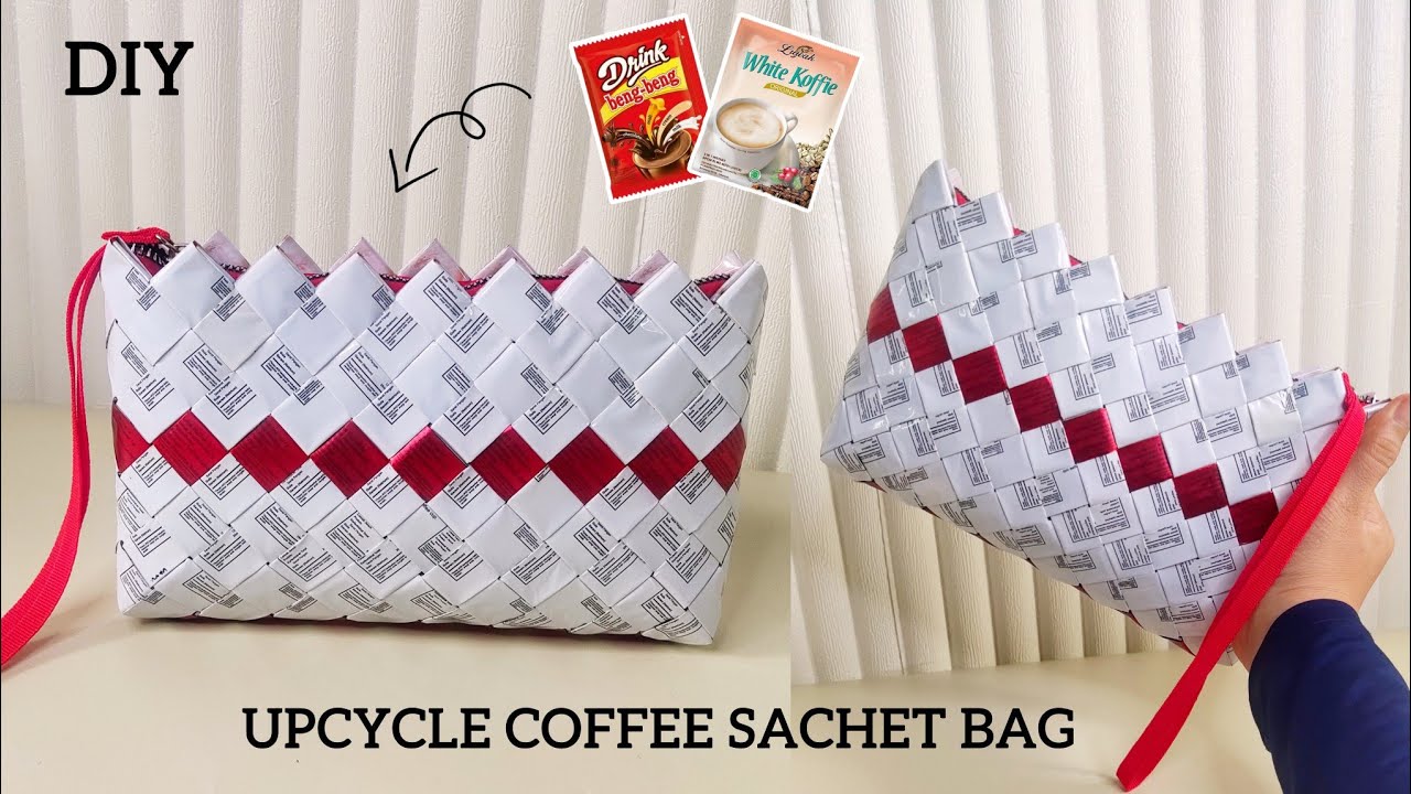 DIY DOMPET DARI BUNGKUS KOPI | ANYAMAN TUTORIAL