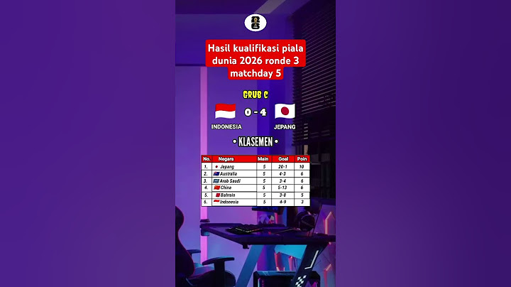 Hasil pertandingan Indonesia vs Jepang kualifikasi pila dunia 2026 #beritatimnas #hasilbolatadimalam