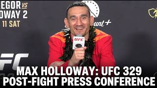 MAX HOLLOWAY: UFC 329 POST-FIGHT PRESS CONFERENCE | McGREGOR AFTERMATH 👀🔥