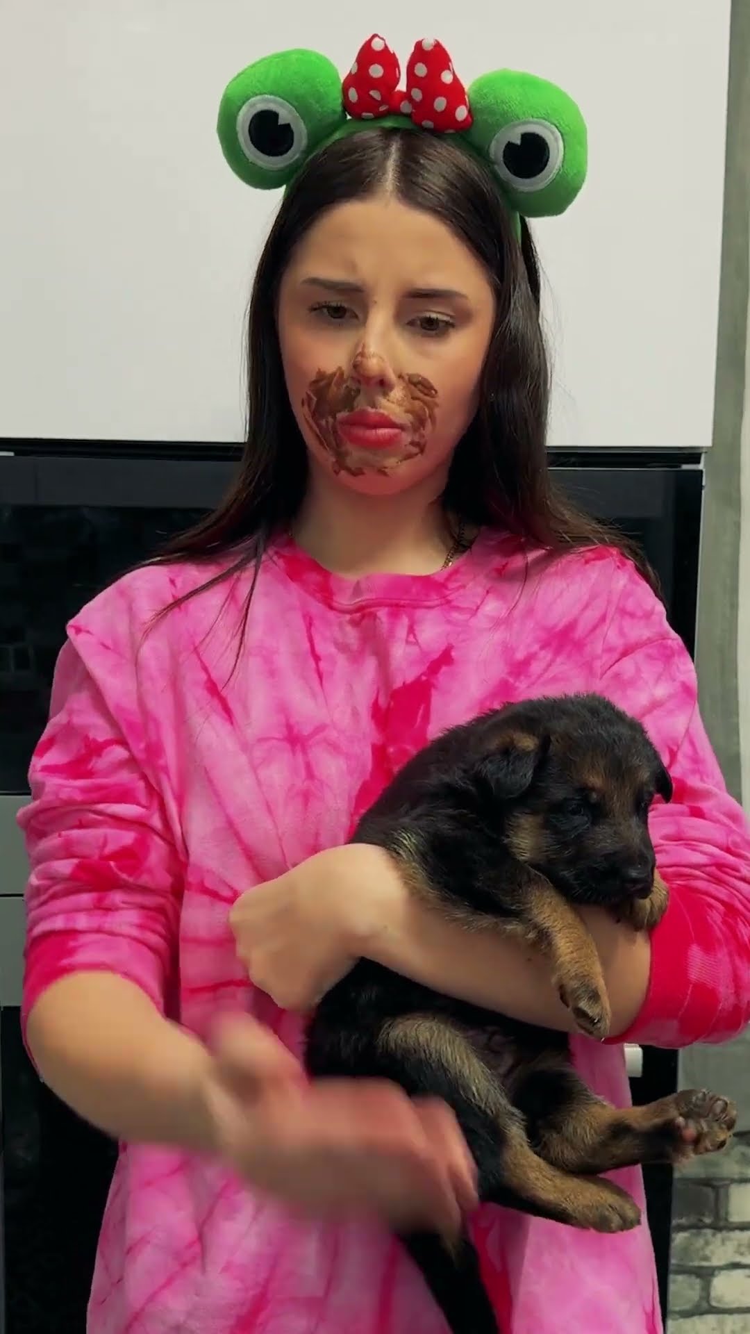 comedy: ?prank on puppy?❤️?
