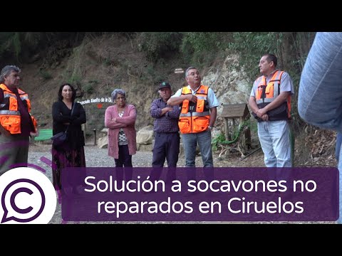 Vecinos de Ciruelos se reúnen con Vialidad por socavones en Ciruelos