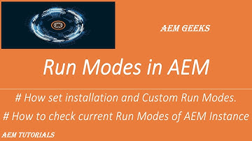 AEM Tutorial #34 | Run Modes | Set installation and Custom run modes in aem