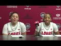 Vianè Cumber & Nyah Wilson Postgame - UNM vs. Texas Southern (11/6/23)