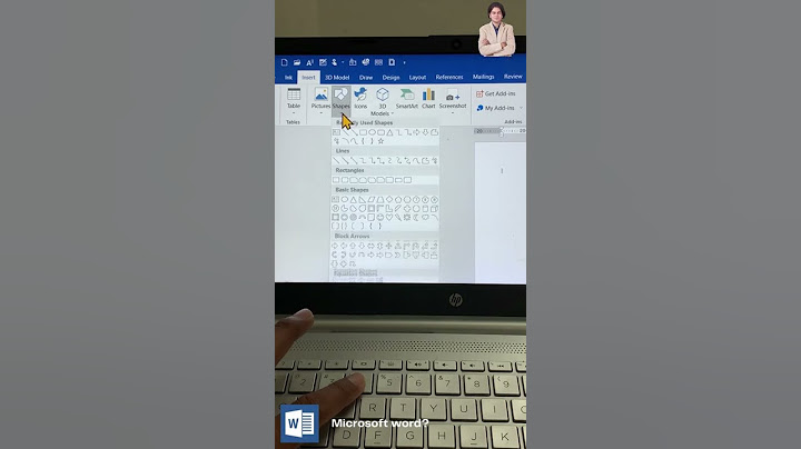 How to create shapes in microsoft word?
