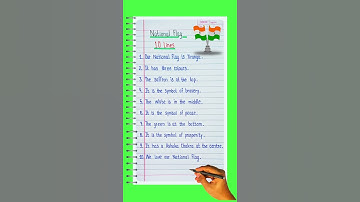 10 Lines Essay On National Flag in English/National Flag Essay in English/10 Lines On National Flag