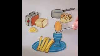 my favourite breakfast of boiled egg and soldiers stop motion animations