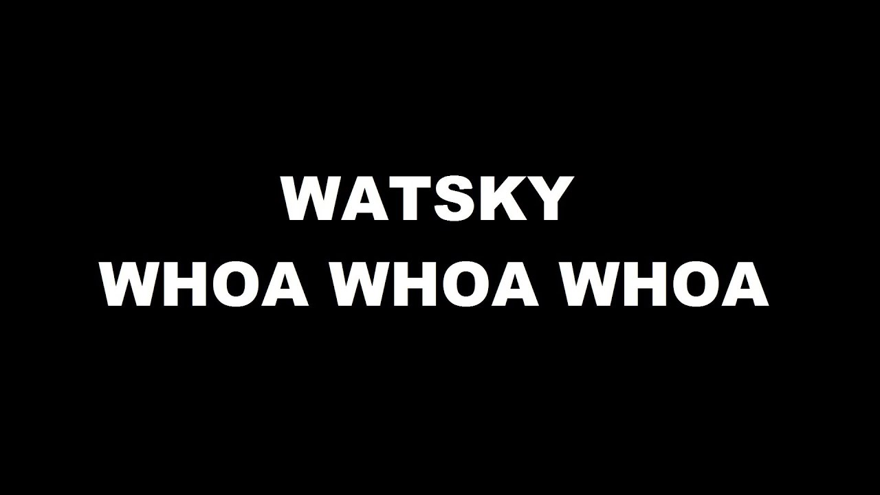 Watsky - Whoa Whoa Whoa [LYRICS VIDEO] - YouTube