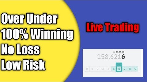 Over Under | Low Risk | No Loss | 100% Winning Binary Trading Strategy 2023