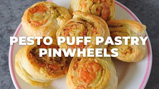 Pesto Puff Pastry Pinwheels - Flavours Treat