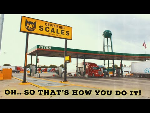 How to: slide tandems, spread weight, use cat scale, use weigh my truck app ( Trucker Vlog #12  )