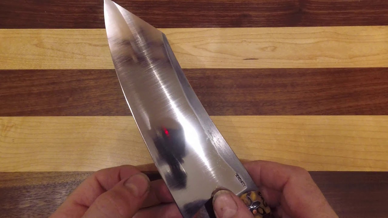 Santoku with Resin Hybrid Handle