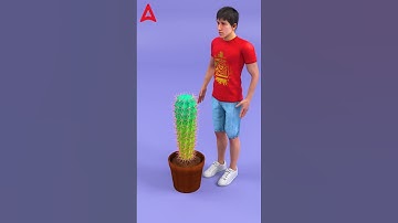 How to Remove Cactus Spine #shorts #3dscience #facts #cactus #spine