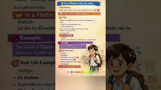 🎯 Important SSC, Bank, RRB, Idiom,: In a Flutter | Exam English🔥#ssc #rrb #bank #english#new #viral