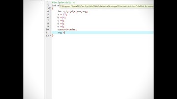 Calculate Average of Five numbers | C program #shorts #viral