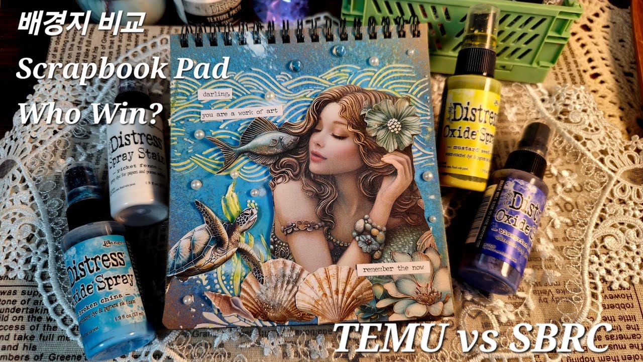 다꾸 HAUL | Temu배경지 vs 수입배경지  Scrapbook Pad  Who's the winner? 