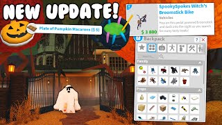 NEW Bloxburg HALLOWEEN UPDATE! Haunted Mansion, Inventory, and MORE! *12.0*