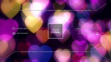 sightsignal - Colorful Hearts Bokeh Loop 5