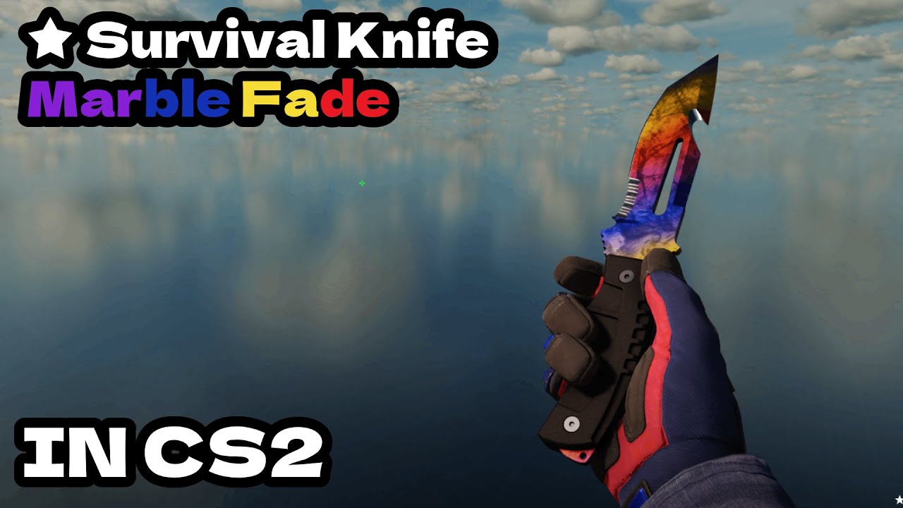 CS2 ★ Survival Knife - Marble Fade CS2 Knife Showcase!