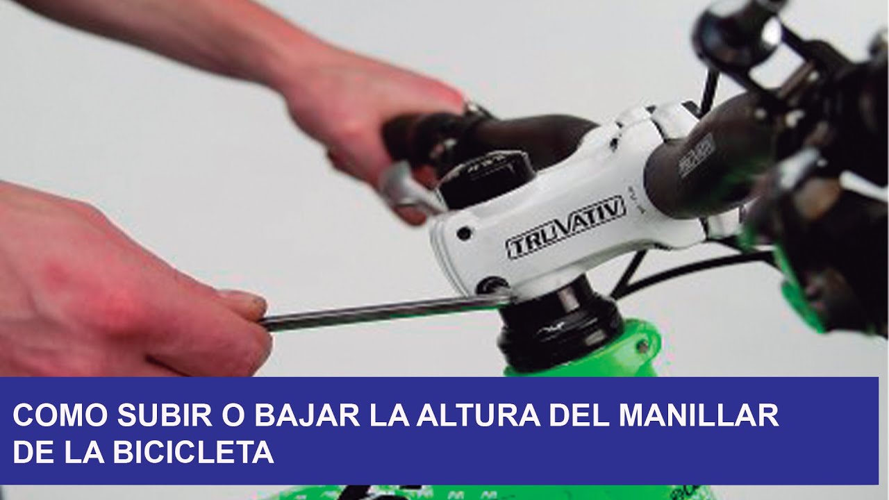 Como subir o bajar altura de manubrio/manillar MTB 500subs youtube