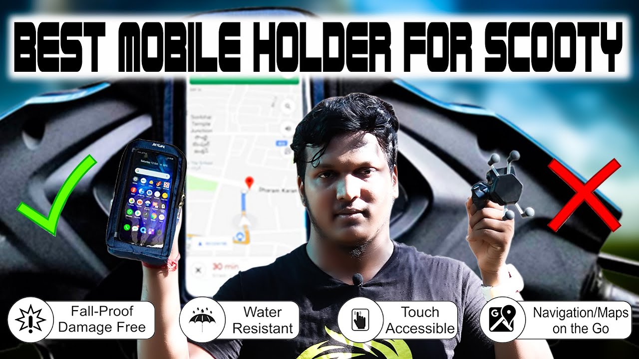 Best Mobile Holder For Scooter / Jetlife Mobile Holder / Installing