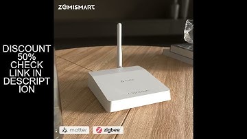 Zemismart Matter Zigbee Gateway with Antenna Smart Home Hub Bridge Support Tuya App Homekit Google