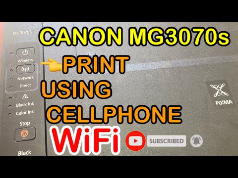 Canon MG3070s Print using Cellphone
