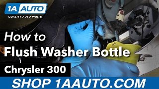 How to Flush Windshield Washer Bottle 05-10 Chrysler 300