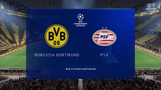 EA FC 24 PS4 | Dortmund VS PSV - UEFA Champions League | Round Of 16 Leg 2 | Gameplay PS4