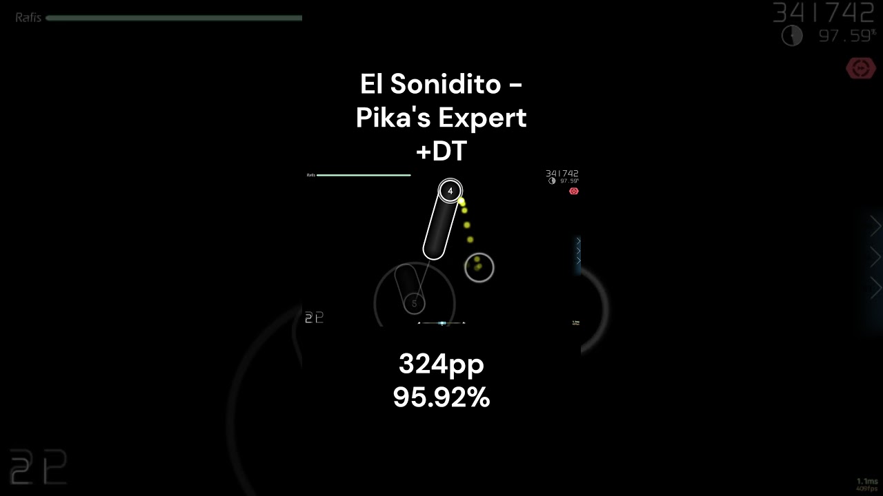 Easy 300pp on El Sonidito Pika's Expert