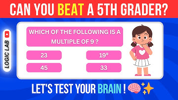 🧠 Ep:02 | Are You Smarter Than a 5th Grader? | Can You Solve it? | 10 Tricky Math Questions | #quiz