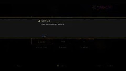 Call of Duty®: Black Op 4 Blackout Error