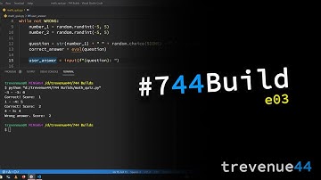 Very Simple MATH Quiz Game. Video ends after 7 minutes 44 seconds! 🤯 #744Build EP03