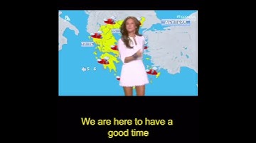 Thumbnail of Weather forecast Germany vs. Greece  #weather #funny #smile #tv #reporter