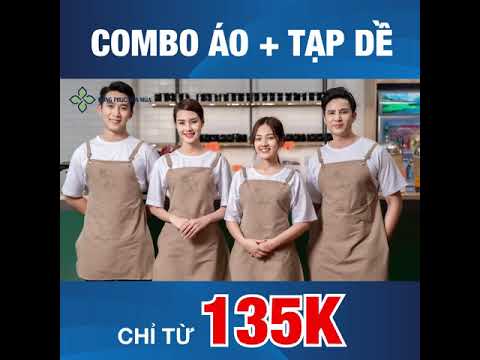 Video Đồng phục cafe, đồng phục nhà hàng, áo + tạp dề mới... - youtube