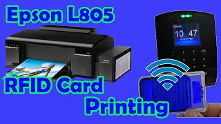 RFID card printing with inkjet printer - Epson L805